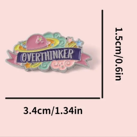 💐3 For $15💐PIN- floral OVERTHINKER - Picture 2 of 2